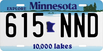MN license plate 615NND