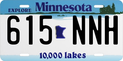MN license plate 615NNH