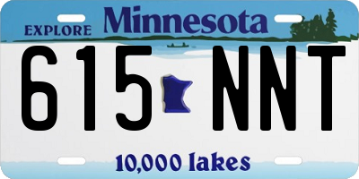 MN license plate 615NNT