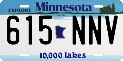 MN license plate 615NNV