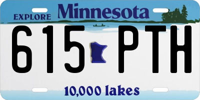 MN license plate 615PTH