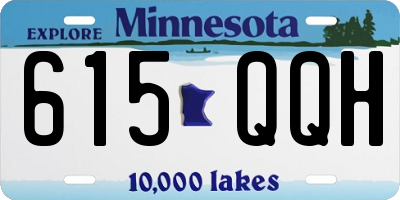 MN license plate 615QQH