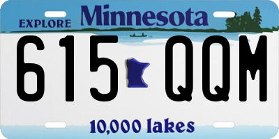MN license plate 615QQM