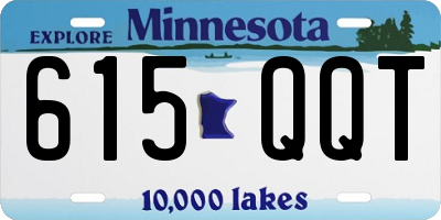 MN license plate 615QQT