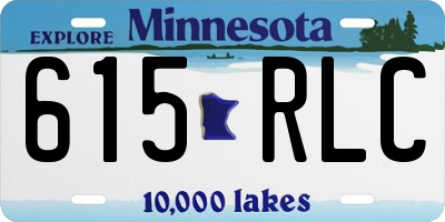 MN license plate 615RLC