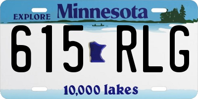 MN license plate 615RLG