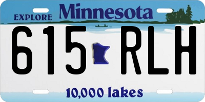 MN license plate 615RLH