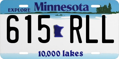 MN license plate 615RLL