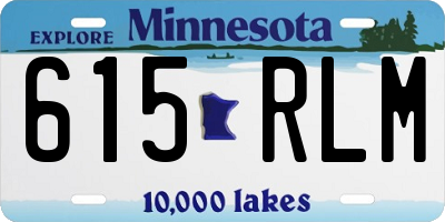 MN license plate 615RLM