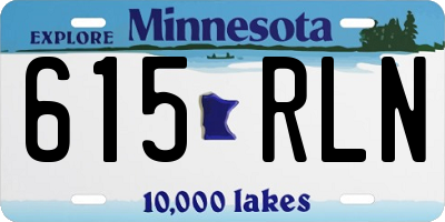 MN license plate 615RLN