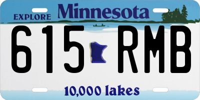 MN license plate 615RMB