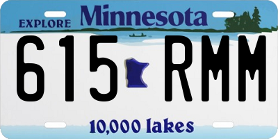 MN license plate 615RMM