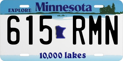 MN license plate 615RMN