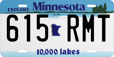 MN license plate 615RMT