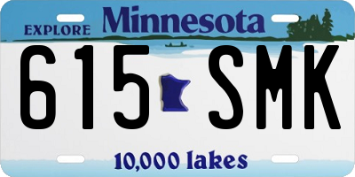 MN license plate 615SMK