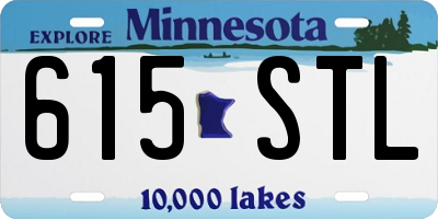 MN license plate 615STL