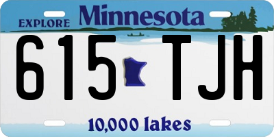 MN license plate 615TJH