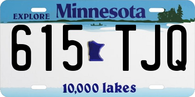 MN license plate 615TJQ