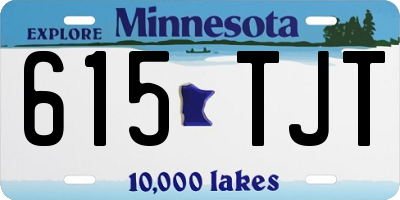 MN license plate 615TJT