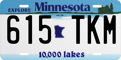 MN license plate 615TKM