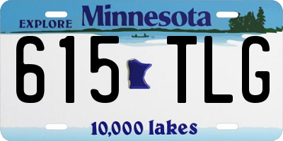 MN license plate 615TLG
