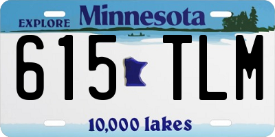MN license plate 615TLM