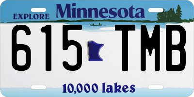 MN license plate 615TMB