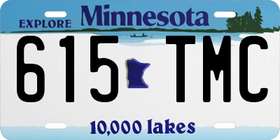 MN license plate 615TMC