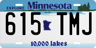 MN license plate 615TMJ
