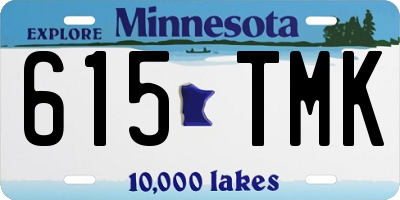 MN license plate 615TMK