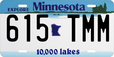 MN license plate 615TMM
