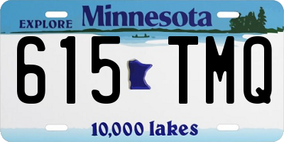 MN license plate 615TMQ