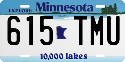 MN license plate 615TMU