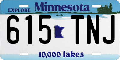 MN license plate 615TNJ