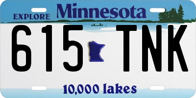 MN license plate 615TNK