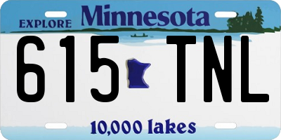 MN license plate 615TNL