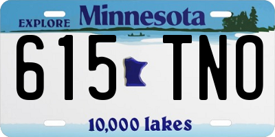 MN license plate 615TNO