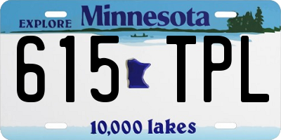 MN license plate 615TPL