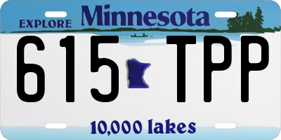 MN license plate 615TPP