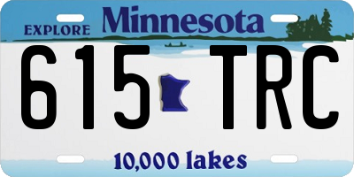 MN license plate 615TRC