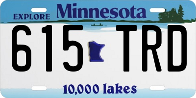 MN license plate 615TRD