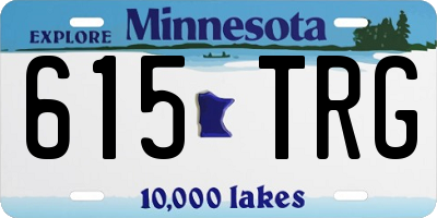 MN license plate 615TRG