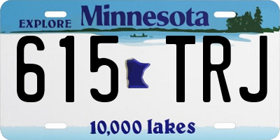 MN license plate 615TRJ