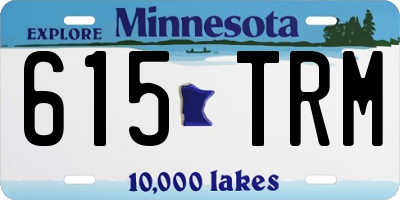 MN license plate 615TRM