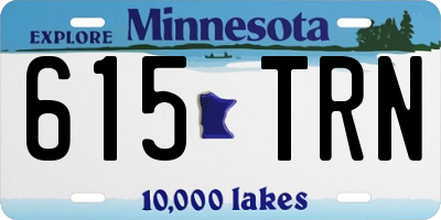 MN license plate 615TRN
