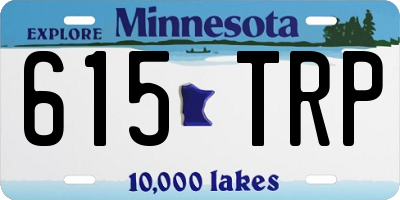 MN license plate 615TRP