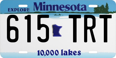 MN license plate 615TRT
