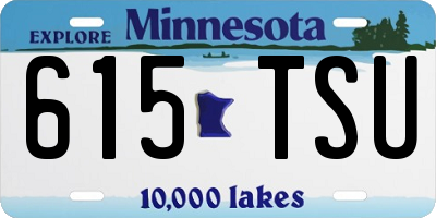 MN license plate 615TSU