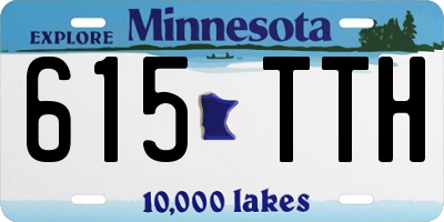 MN license plate 615TTH