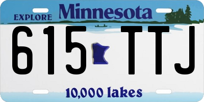 MN license plate 615TTJ
